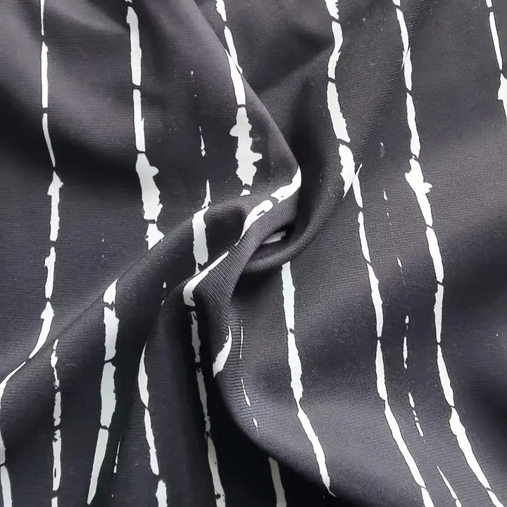 Olivenorma Mens Black White Stripe Loose Beach Cardigan - image 4