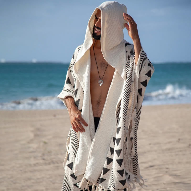 Olivenorma Men's Causal Open Front Hooded Cardigan - image 3