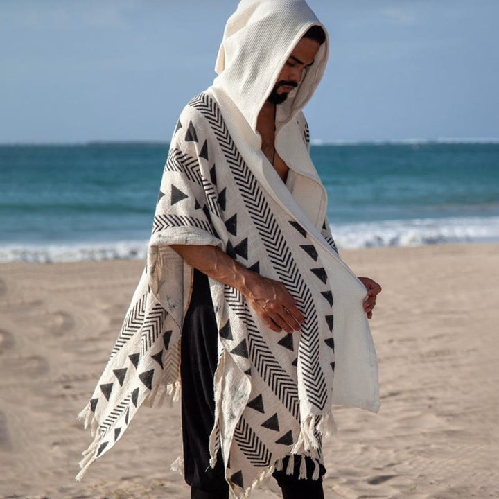 Olivenorma Men's Causal Open Front Hooded Cardigan - image 4