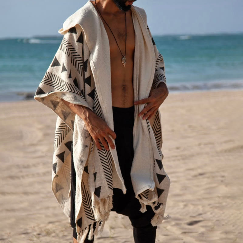 Olivenorma Men's Causal Open Front Hooded Cardigan - image 1