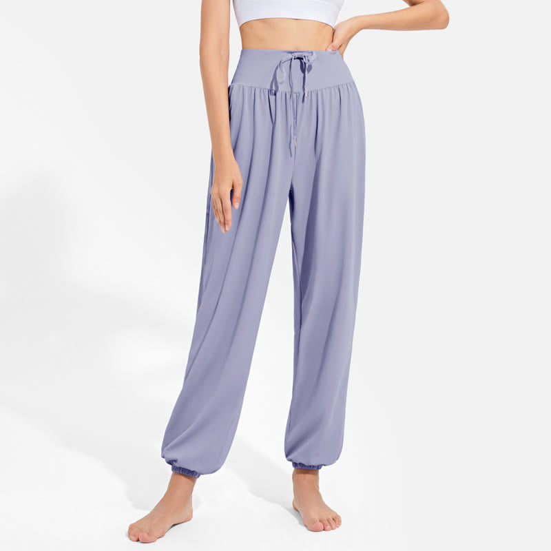 Olivenorma "Cool" Moisture-Absorbing & Breathable Yoga Harem Pants - Purple Blue - 2XL - image 7