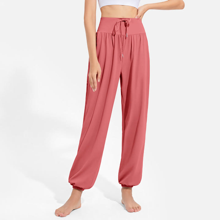 Olivenorma "Cool" Moisture-Absorbing & Breathable Yoga Harem Pants - Watermelon Red - 2XL - image 6