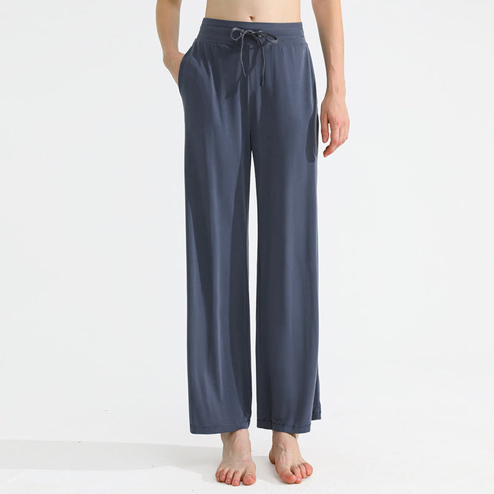 Olivenorma Plain Color Drape Straight Drawstring Women's Yoga Pants - image 11