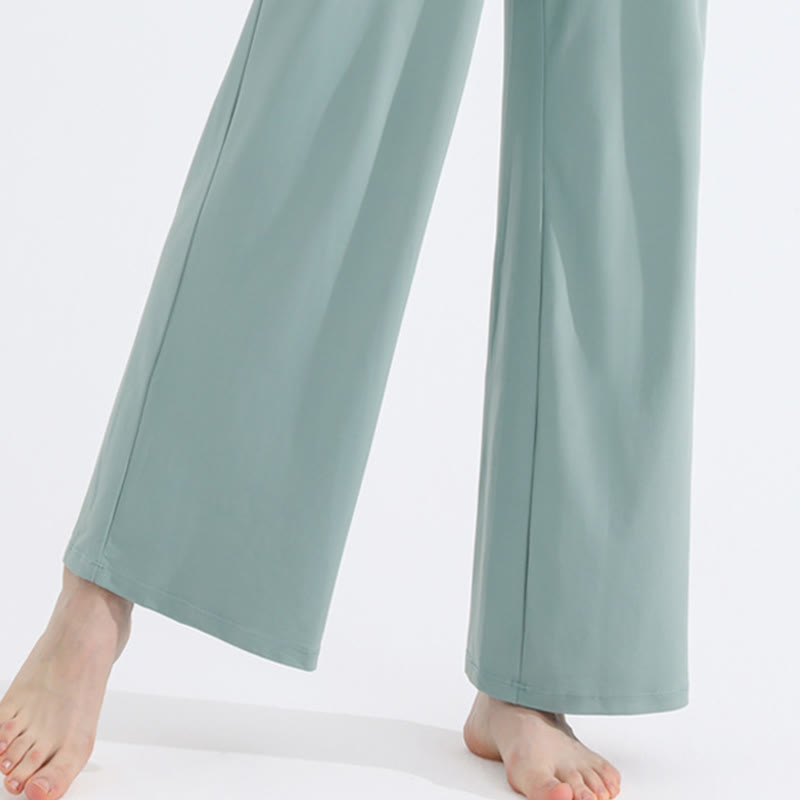 Olivenorma Plain Color Casual Loose Wide-Leg Brushed Women's Pants - image 7