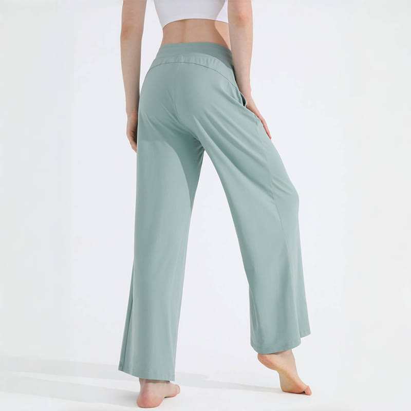 Olivenorma Plain Color Casual Loose Wide-Leg Brushed Women's Pants - image 4