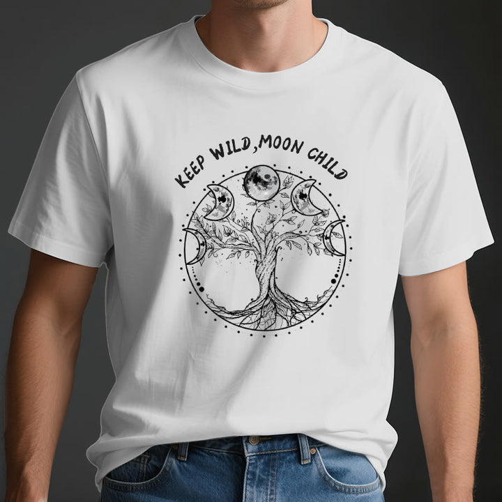 Olivenorma "KEEP WILD, MOON CHILD" Tree of Life Moon Phase T-Shirts - image 2