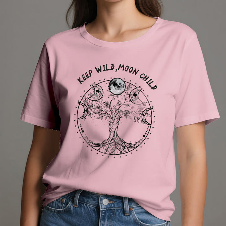 Olivenorma "KEEP WILD, MOON CHILD" Tree of Life Moon Phase T-Shirts - image 14