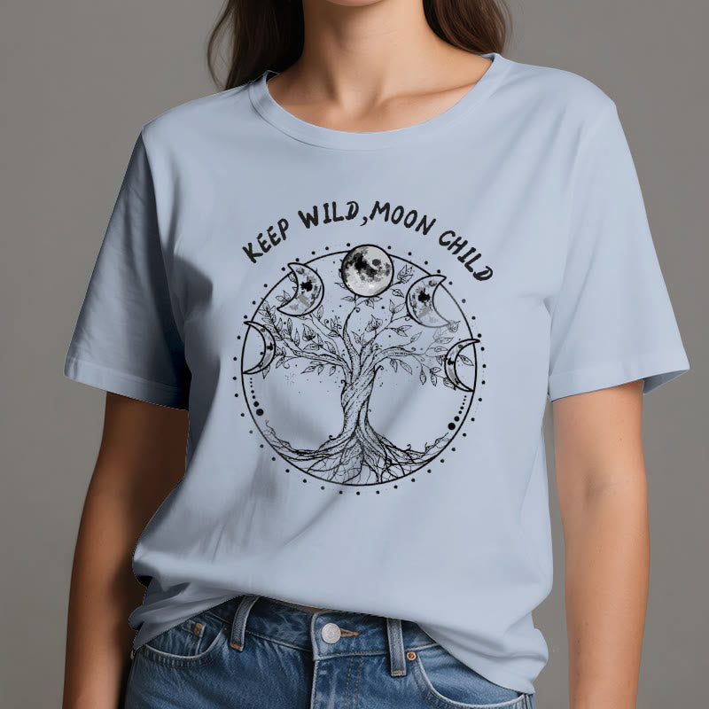 Olivenorma "KEEP WILD, MOON CHILD" Tree of Life Moon Phase T-Shirts - image 12