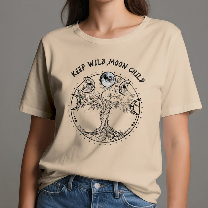 Olivenorma "KEEP WILD, MOON CHILD" Tree of Life Moon Phase T-Shirts - image 10