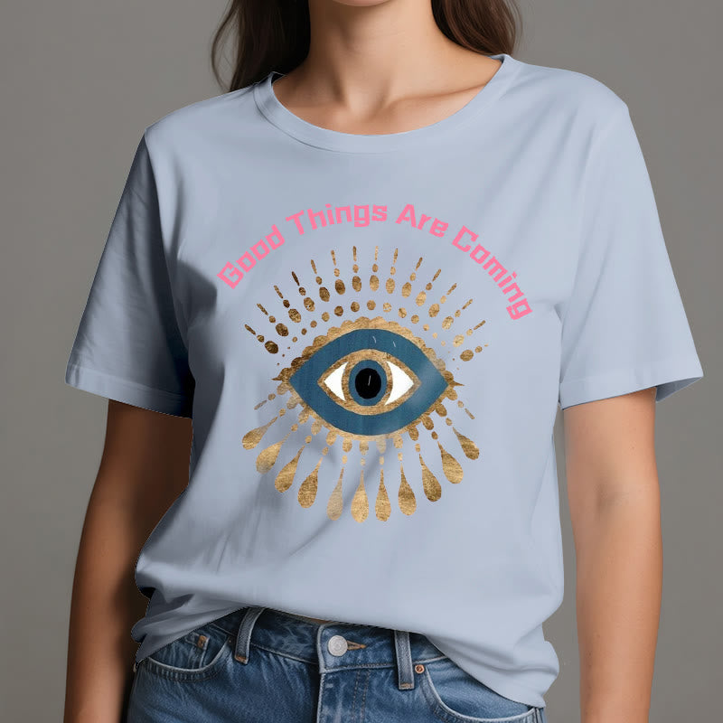Olivenorma "GOOD THINGS ARE COMING" EVIL EYE T-Shirt - image 14