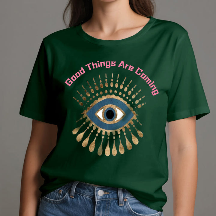 Olivenorma "GOOD THINGS ARE COMING" EVIL EYE T-Shirt - image 20
