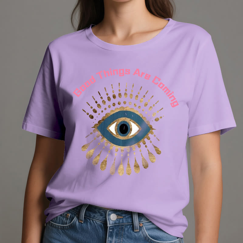 Olivenorma "GOOD THINGS ARE COMING" EVIL EYE T-Shirt - image 16