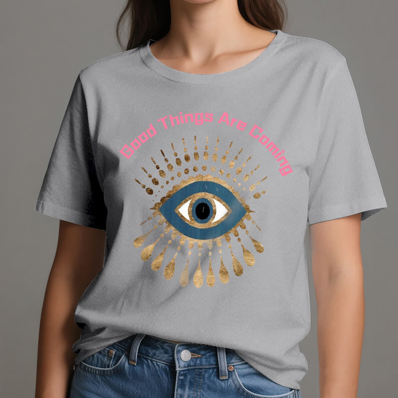 Olivenorma "GOOD THINGS ARE COMING" EVIL EYE T-Shirt - image 10