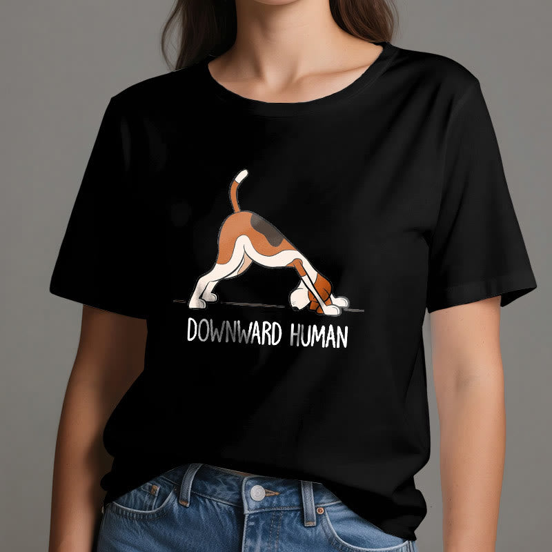 Olivenorma Downward Human Yoga T-Shirt - image 7
