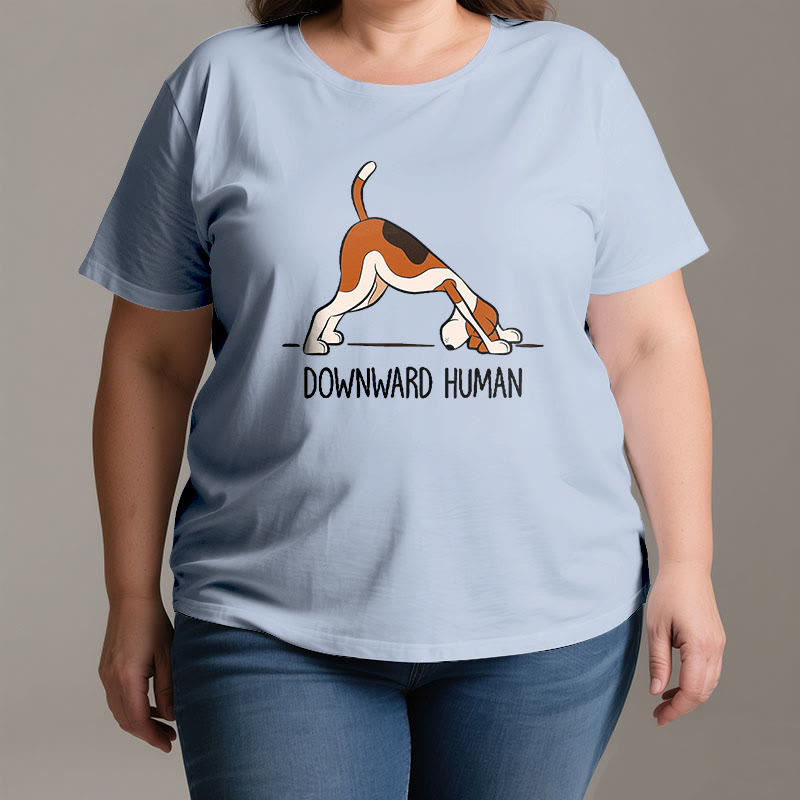 Olivenorma Downward Human Yoga T-Shirt - image 2