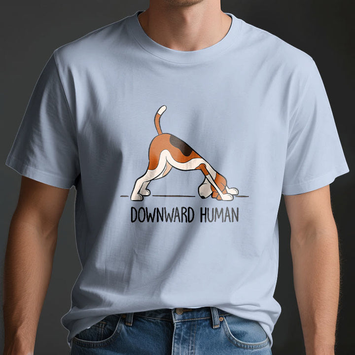 Olivenorma Downward Human Yoga T-Shirt - image 3