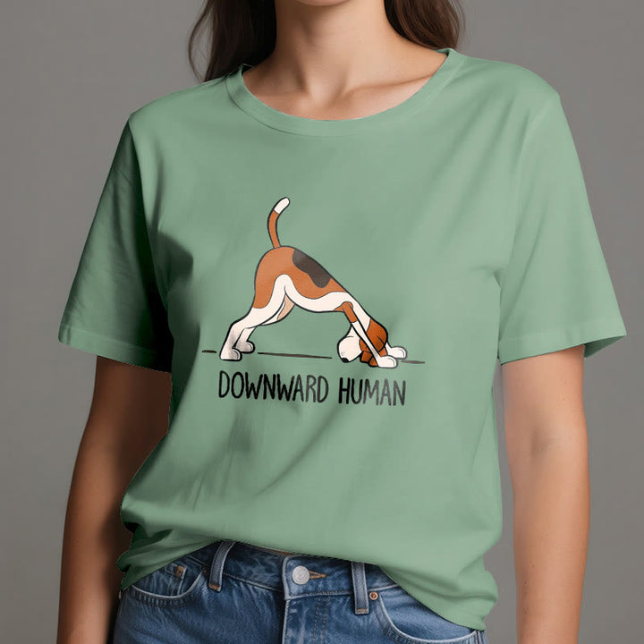 Olivenorma Downward Human Yoga T-Shirt - image 17