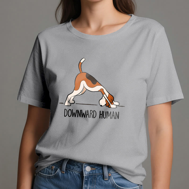 Olivenorma Downward Human Yoga T-Shirt - image 9