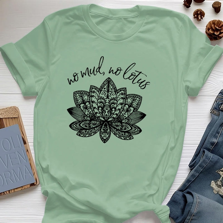 Olivenorma Meditation Spiritual Women's Yoga T-Shirt - Light Green - 2XL - image 16