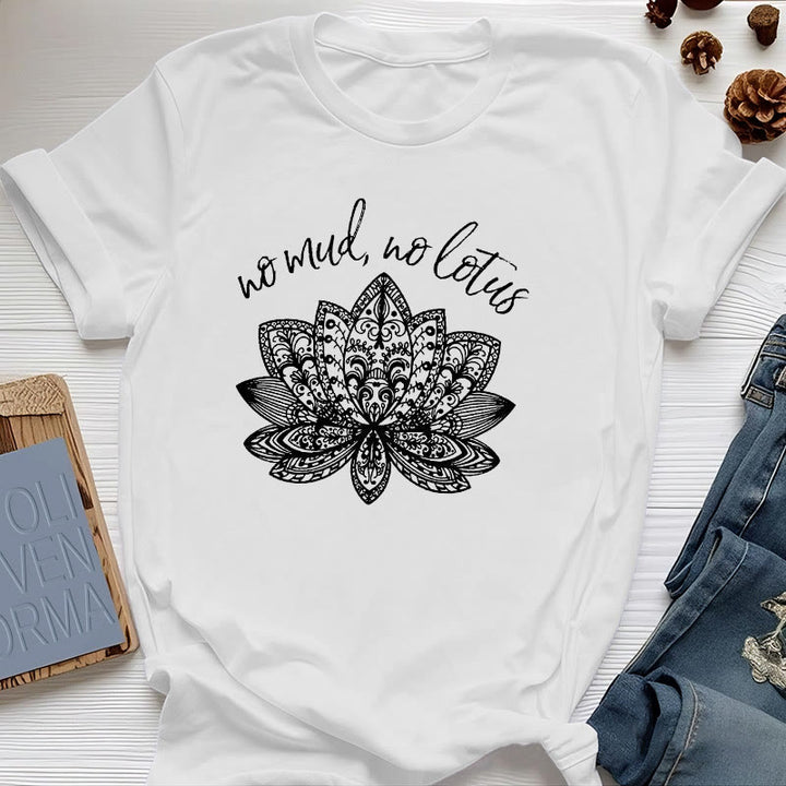 Olivenorma Meditation Spiritual Women's Yoga T-Shirt - White - 2XL - image 4