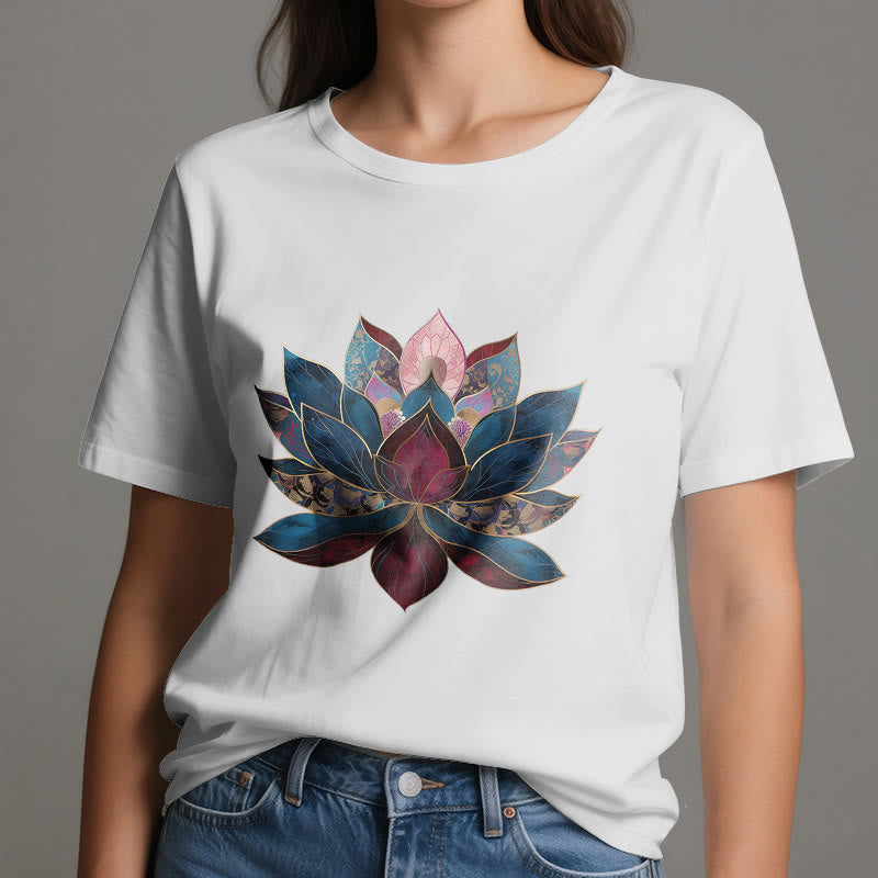 Olivenorma Lotus Flower Buddhism Zen T-Shirt - image 1