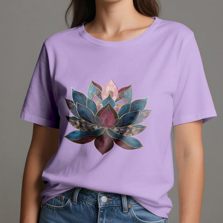 Olivenorma Lotus Flower Buddhism Zen T-Shirt - image 15