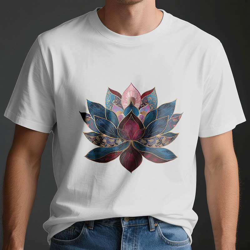 Olivenorma Lotus Flower Buddhism Zen T-Shirt - image 3