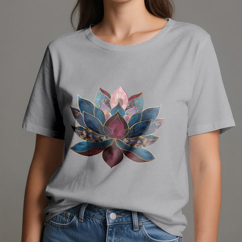 Olivenorma Lotus Flower Buddhism Zen T-Shirt - image 7