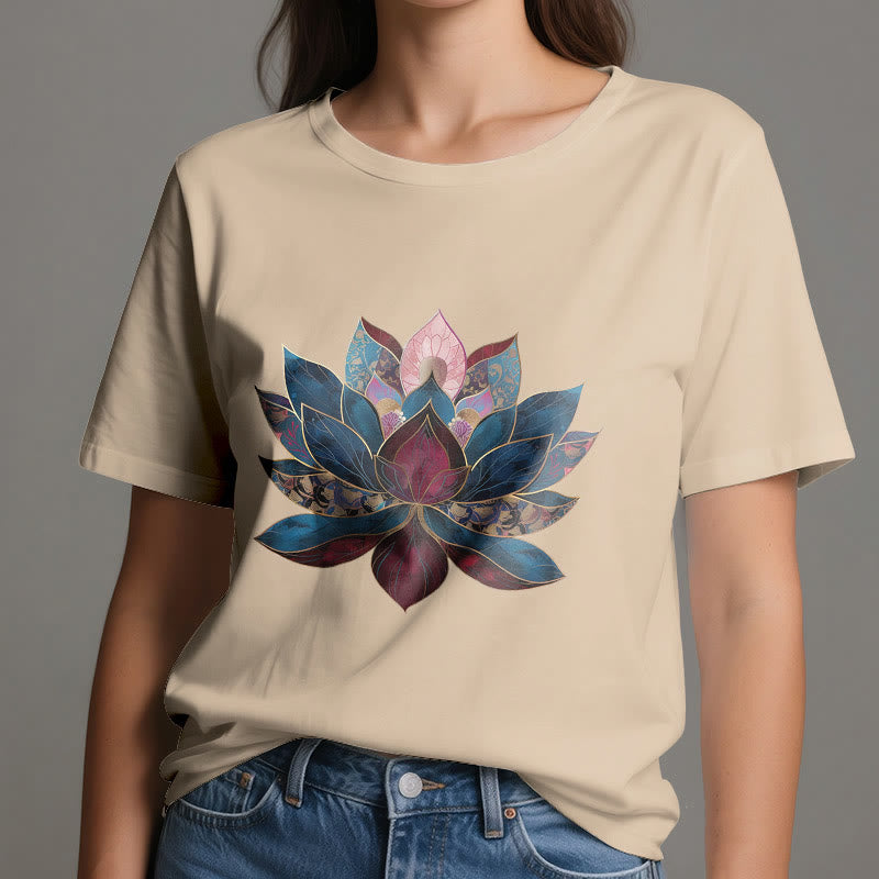 Olivenorma Lotus Flower Buddhism Zen T-Shirt - image 9