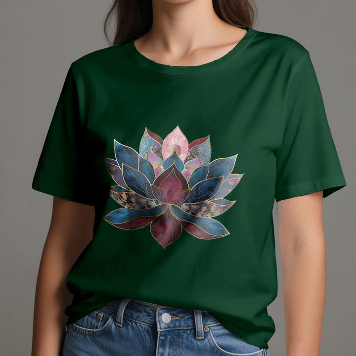 Olivenorma Lotus Flower Buddhism Zen T-Shirt - image 19