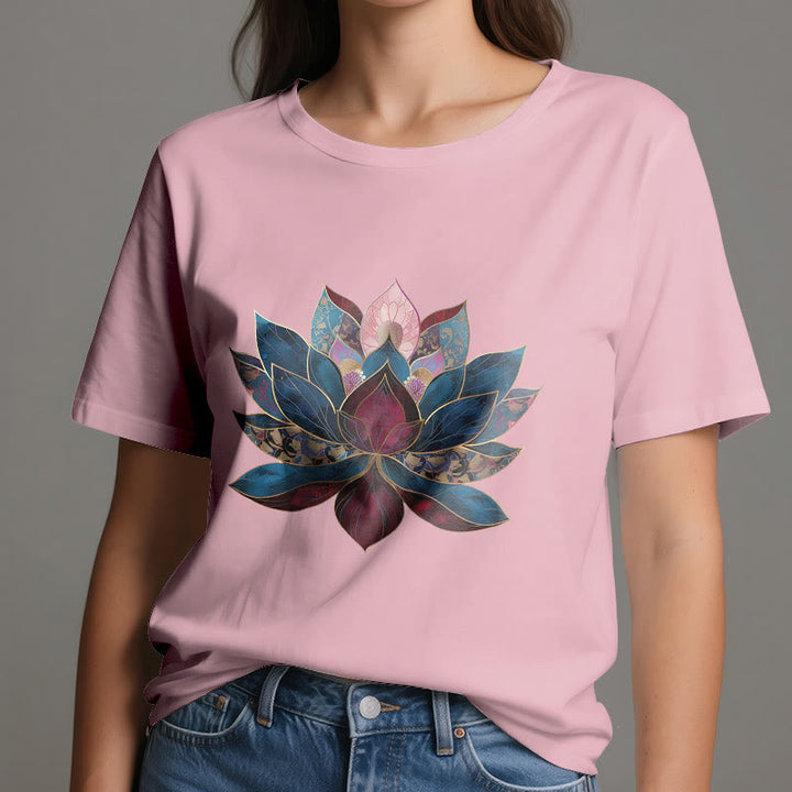 Olivenorma Lotus Flower Buddhism Zen T-Shirt - image 13