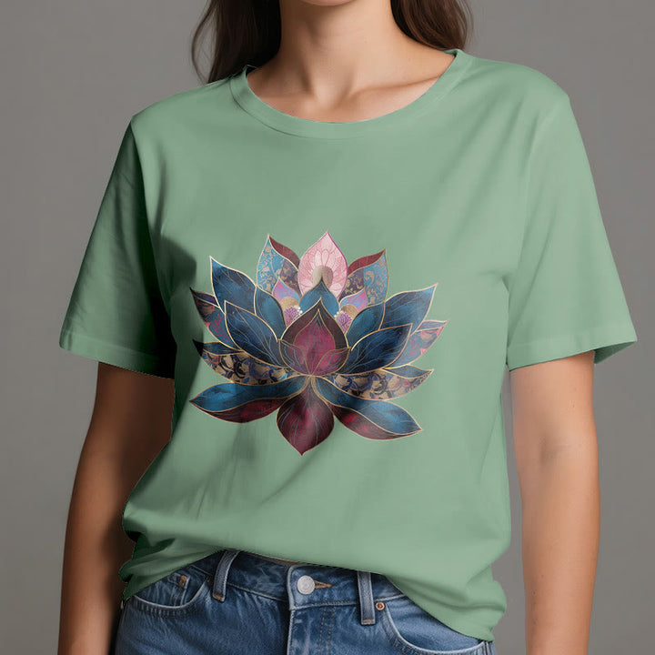 Olivenorma Lotus Flower Buddhism Zen T-Shirt - image 17