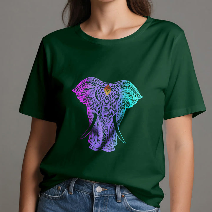 Olivenorma Mandala Elephant Yoga T-Shirt - image 19