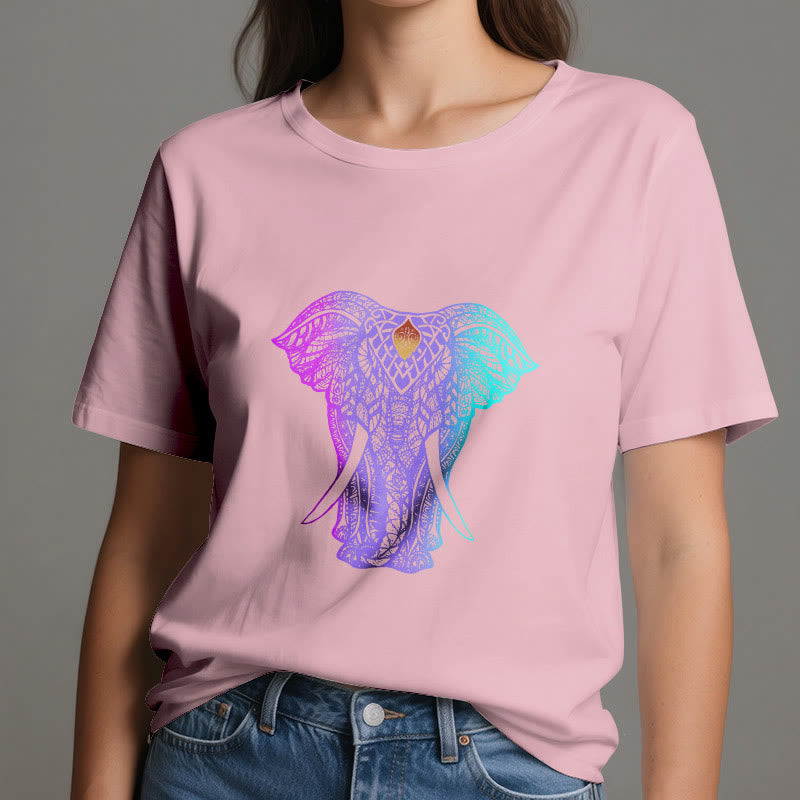 Olivenorma Mandala Elephant Yoga T-Shirt - image 14