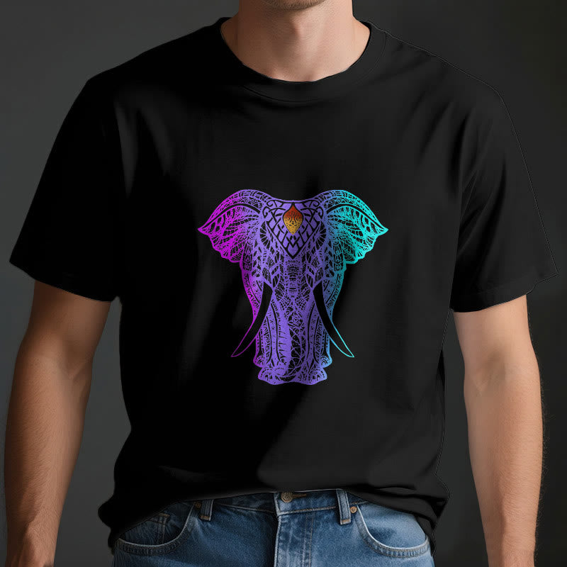 Olivenorma Mandala Elephant Yoga T-Shirt - image 4