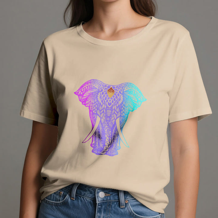 Olivenorma Mandala Elephant Yoga T-Shirt - image 10