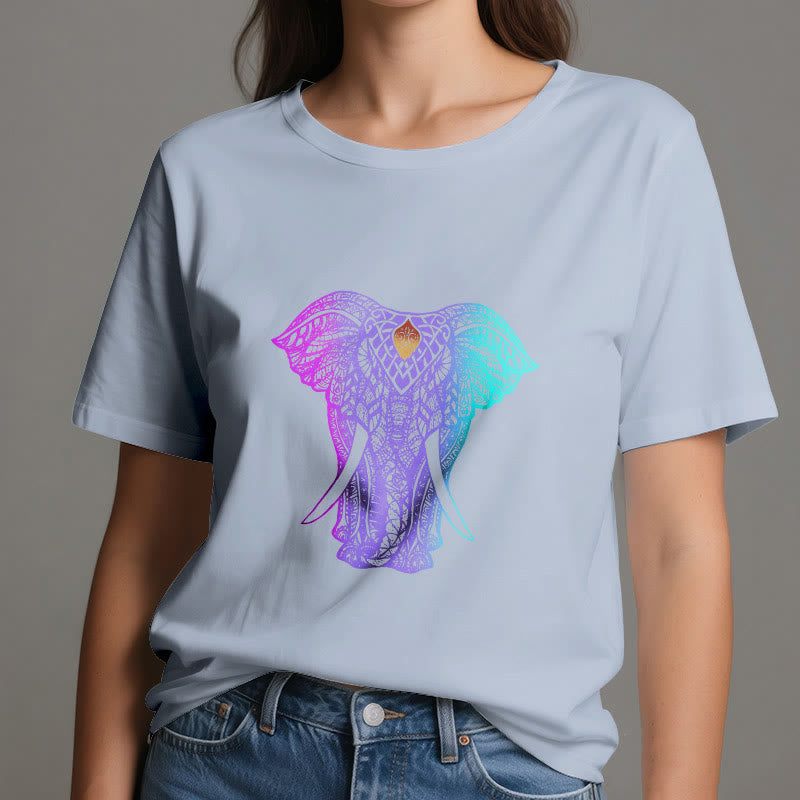 Olivenorma Mandala Elephant Yoga T-Shirt - image 11