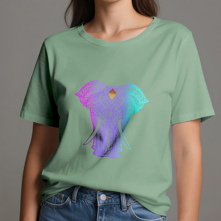 Olivenorma Mandala Elephant Yoga T-Shirt - image 17