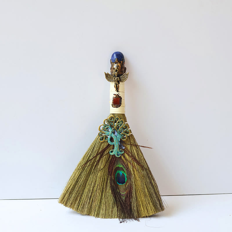Olivenorma Tree of Life Angel Magical Broom Gemstone Decoration - Sodalite - image 16