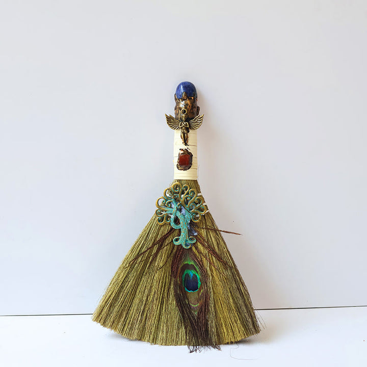Olivenorma Tree of Life Angel Magical Broom Gemstone Decoration - Sodalite - image 16