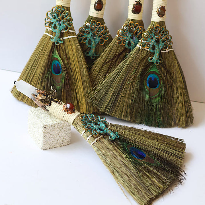 Olivenorma Tree of Life Angel Magical Broom Gemstone Decoration - image 3