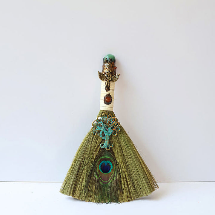 Olivenorma Tree of Life Angel Magical Broom Gemstone Decoration - Green Aventurine - image 14