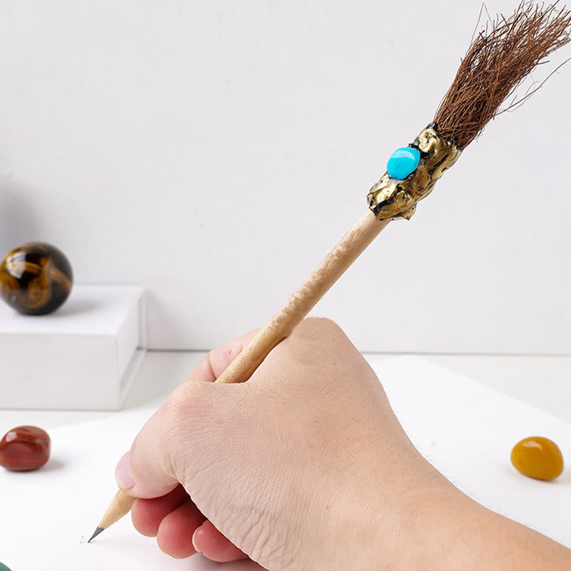 Olivenorma Crystal Decor Magic Broom Pencil Witches Broom - image 1
