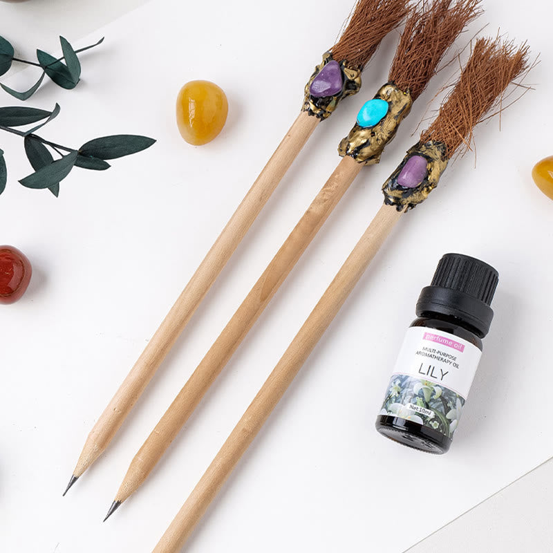 Olivenorma Crystal Decor Magic Broom Pencil Witches Broom - image 3