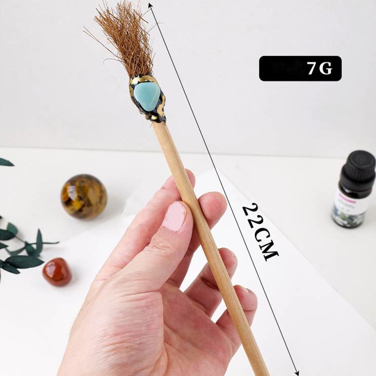 Olivenorma Crystal Decor Magic Broom Pencil Witches Broom - image 2