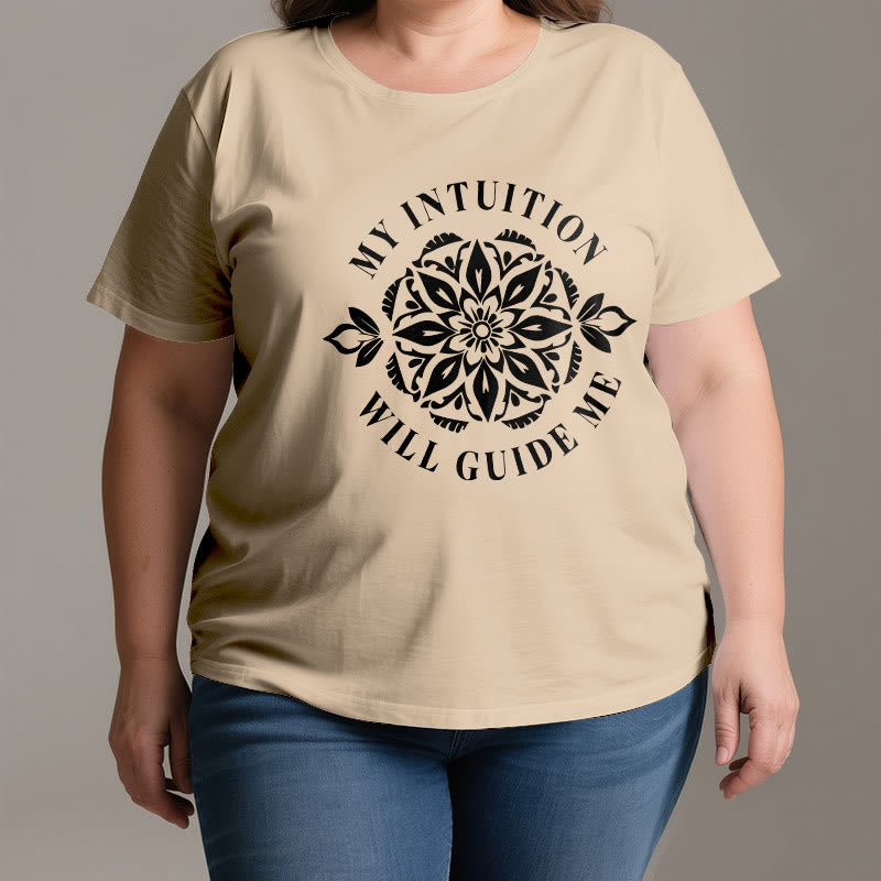 Olivenorma "MY INTUITION WILL GUIDE ME" Floral T-Shirt - image 2