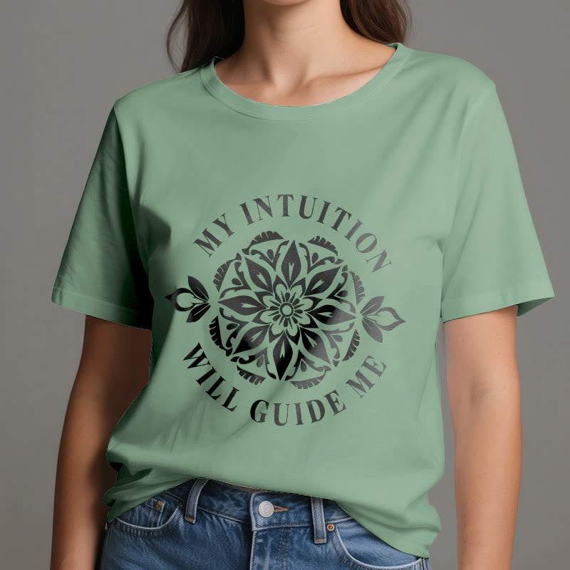 Olivenorma "MY INTUITION WILL GUIDE ME" Floral T-Shirt - image 18
