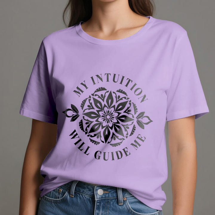 Olivenorma "MY INTUITION WILL GUIDE ME" Floral T-Shirt - image 16