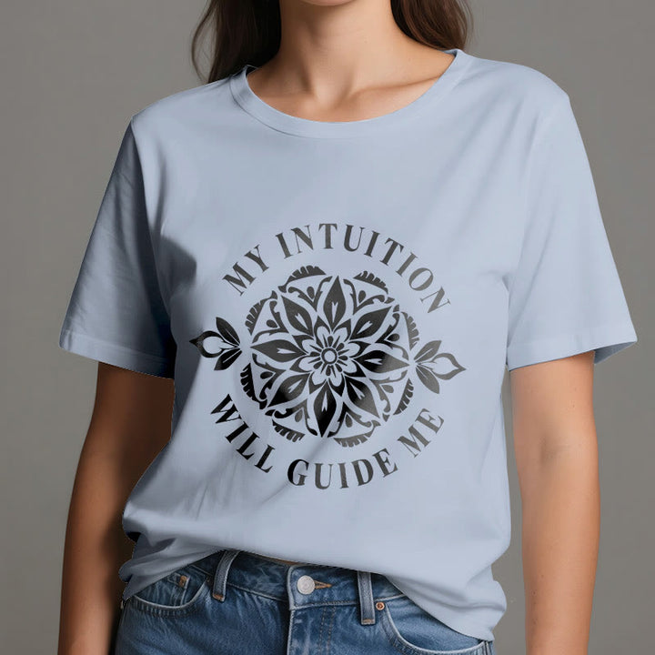 Olivenorma "MY INTUITION WILL GUIDE ME" Floral T-Shirt - image 12