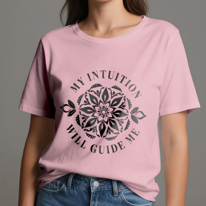 Olivenorma "MY INTUITION WILL GUIDE ME" Floral T-Shirt - image 14